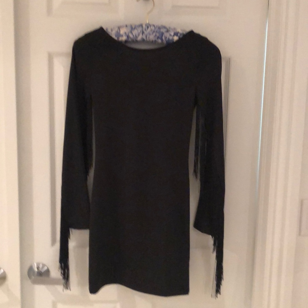 divided by H&M fringe sleeve dress